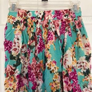 Brandy Melville flowered skirt. One Size
